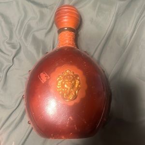 Vintage mid century Italian leather decanter